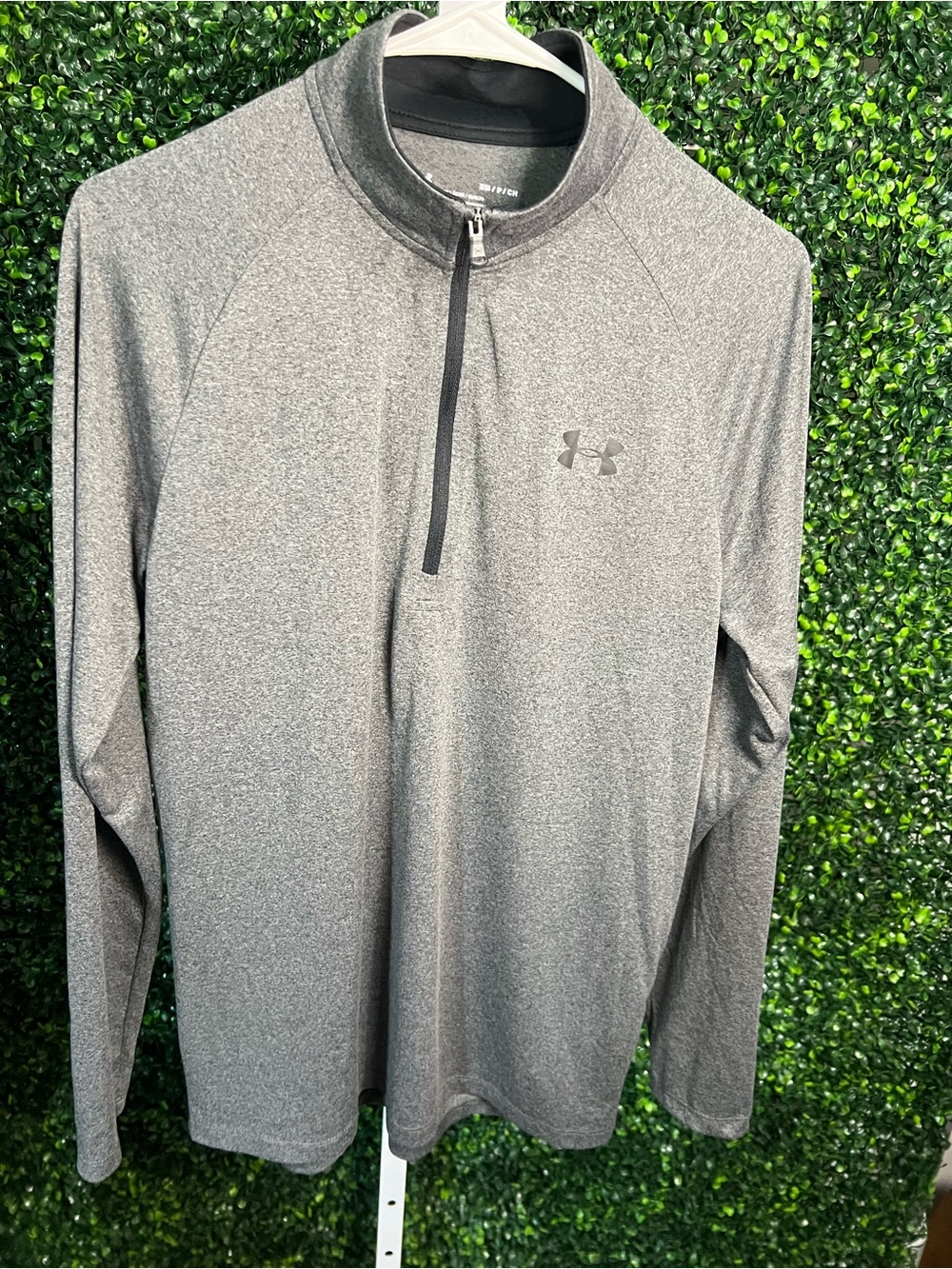 Under Armour Men's Heather Gray Quarter-Zip Performance Jacket